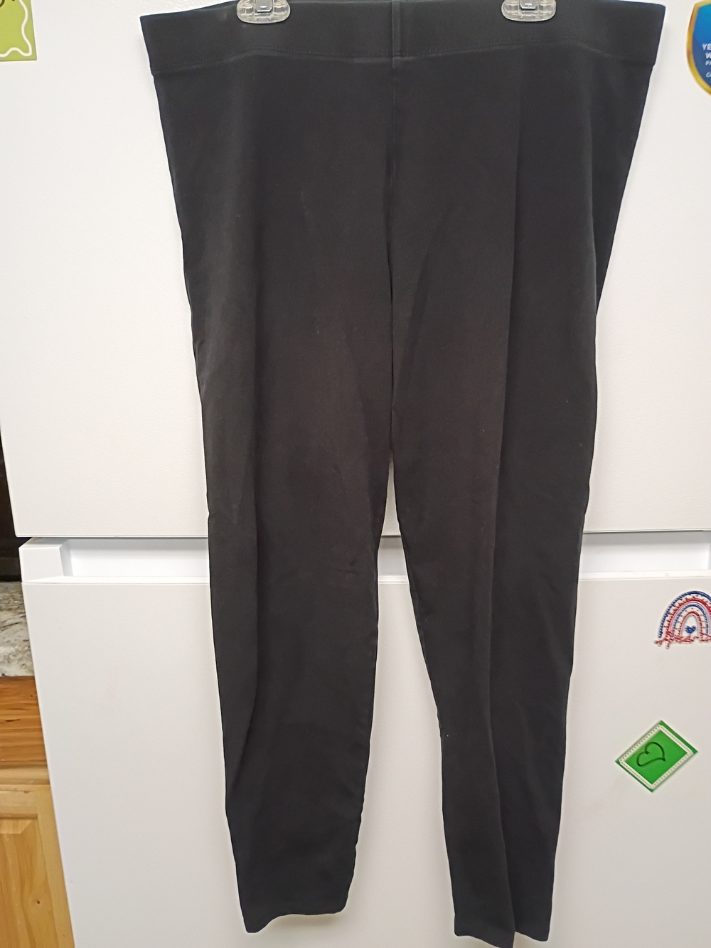 LOFT Black Cotton-Blend Leggings